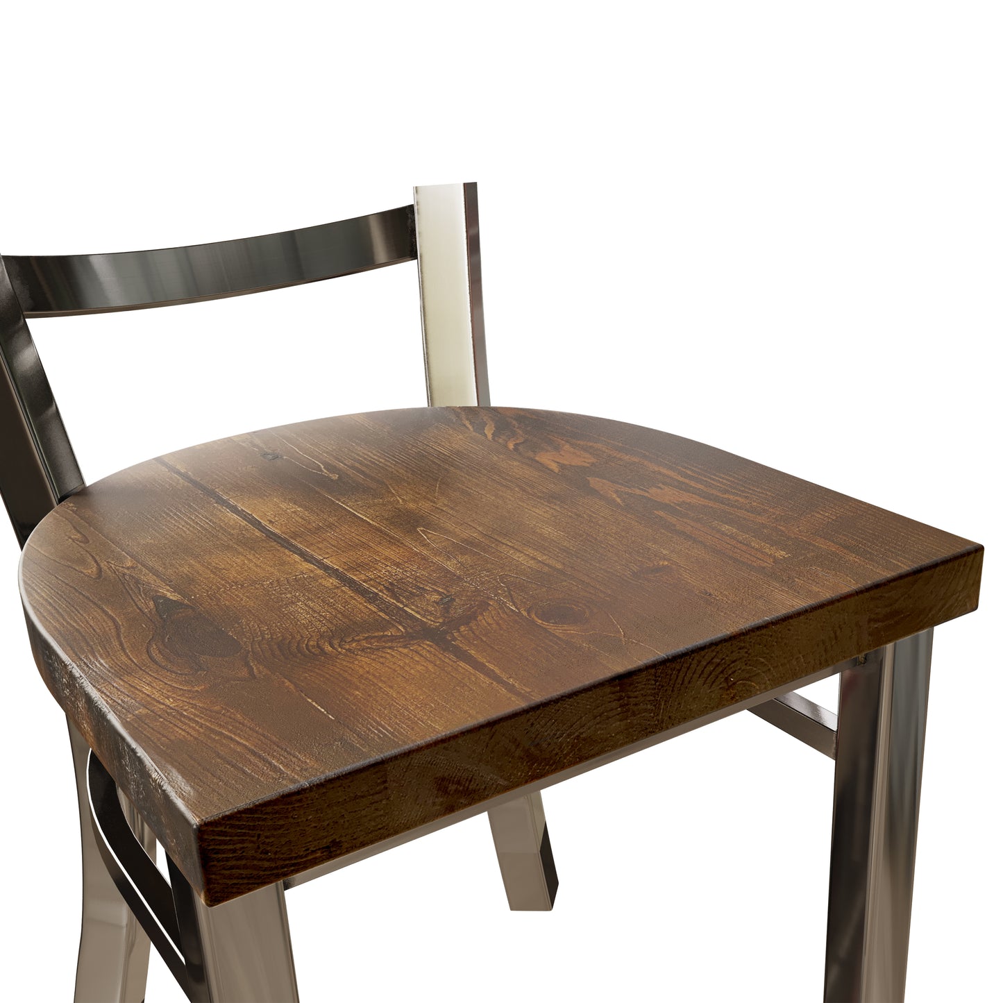 18 Inch Ladder Back Dining Chair (Gun Metal)