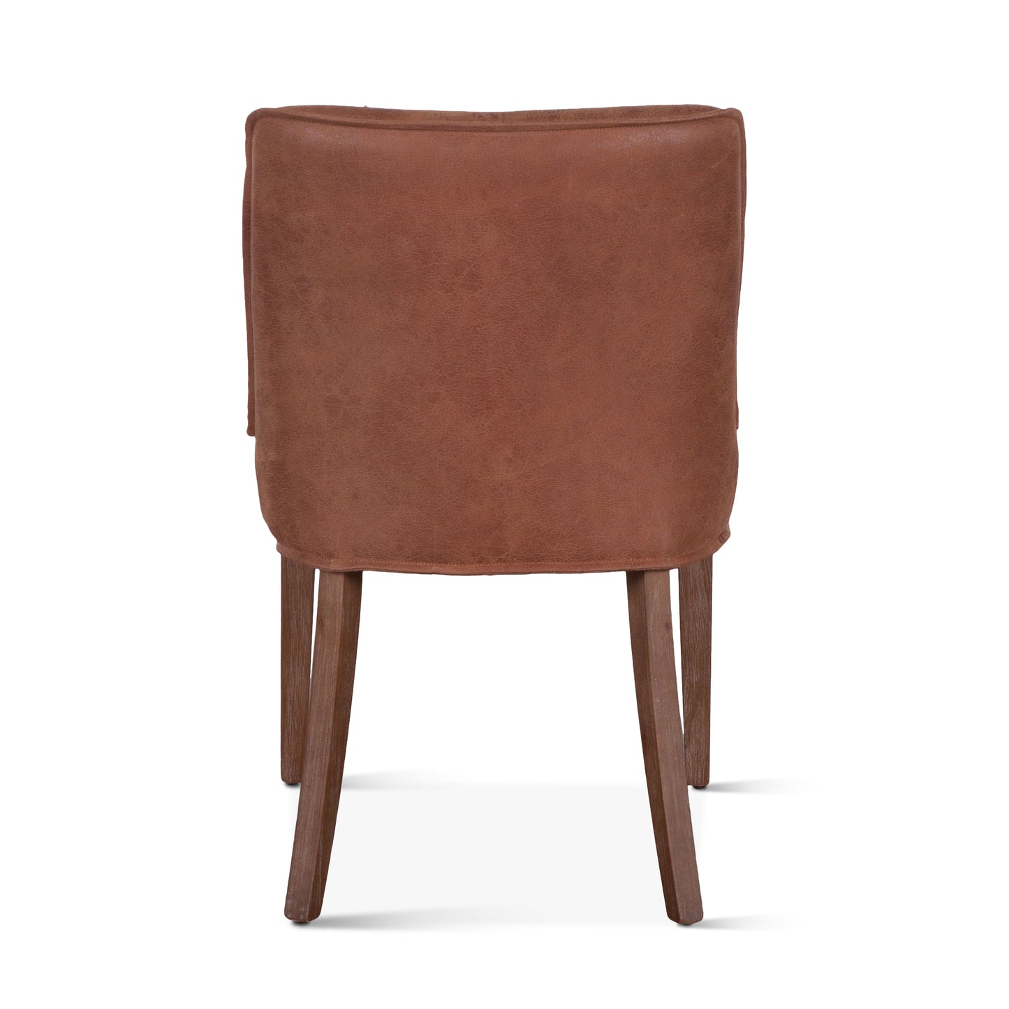 Buddy 20" Tan Leather Dining Chair Natural Legs