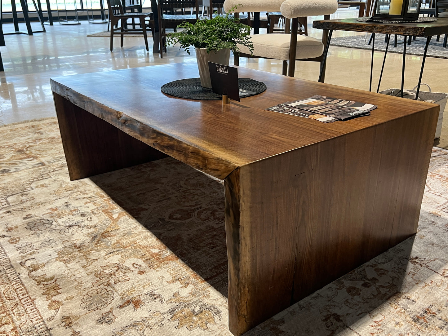 Black Walnut Waterfall Coffee Table