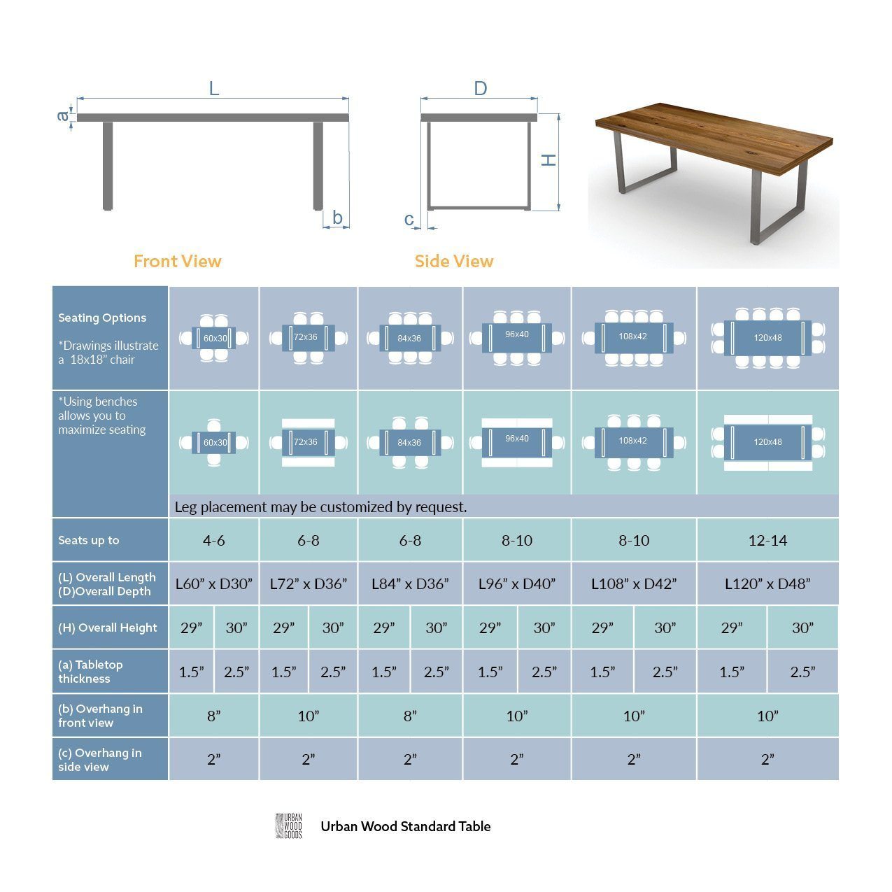Conference Table (U-Shaped Legs)