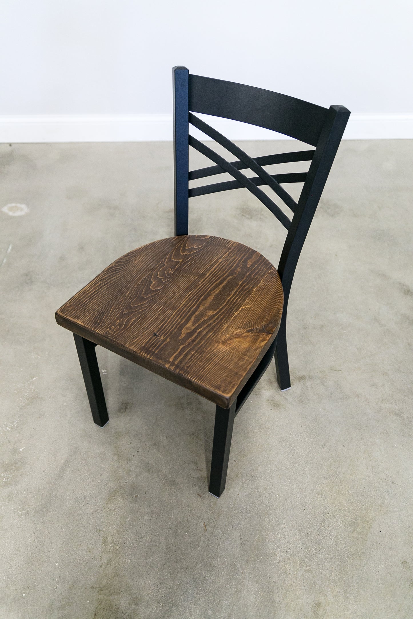 18 Inch X-Back Dining Chair (Gun Metal)