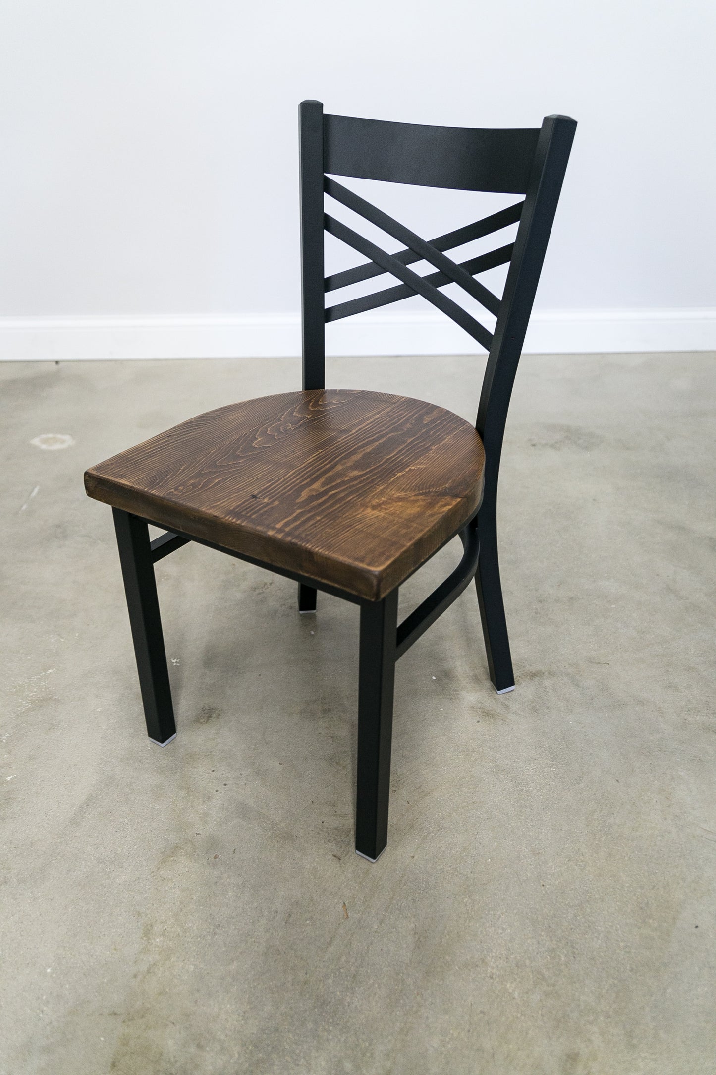 18 Inch X-Back Dining Chair (Gun Metal)
