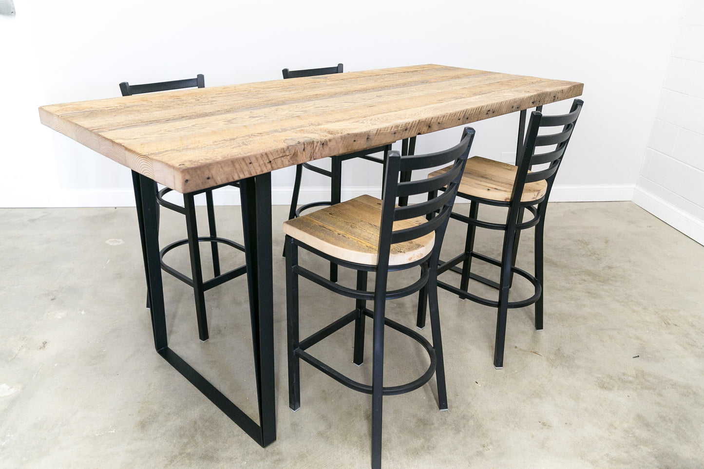 Modern Reclaimed Wood Table w/ Brooklyn Leg Base