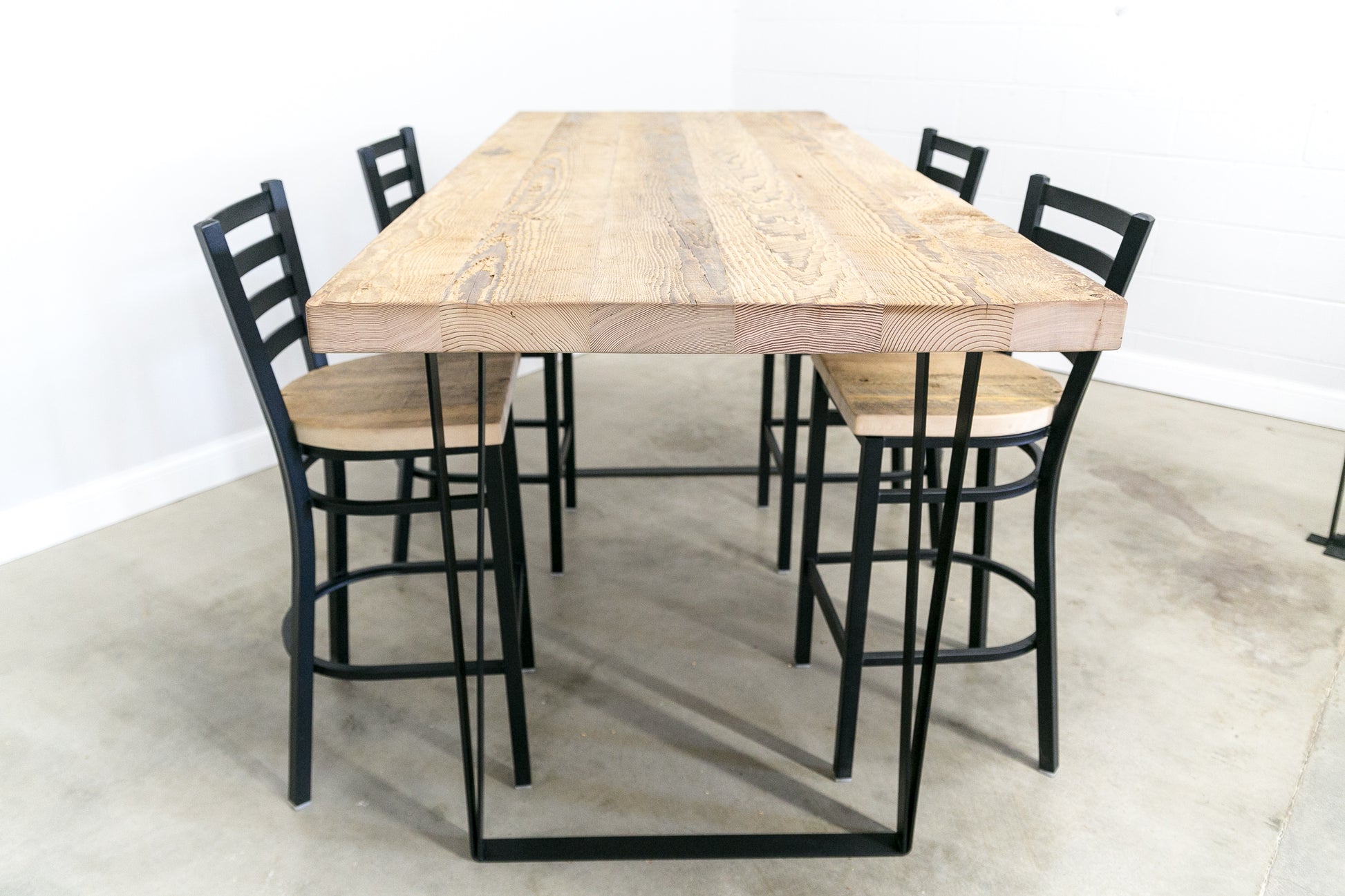 Modern Reclaimed Wood Table w/ Brooklyn Leg Base