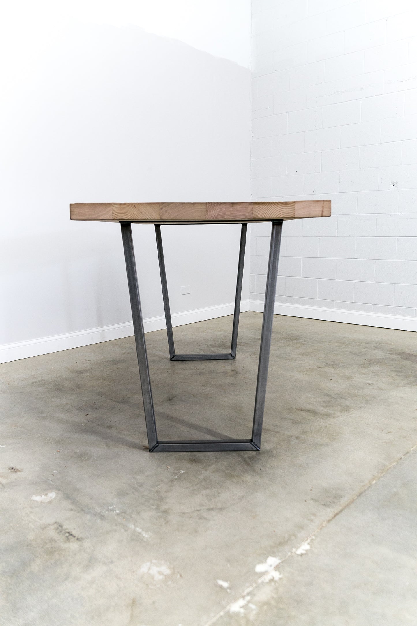 Modern Reclaimed Wood Table w/ Brooklyn Leg Base