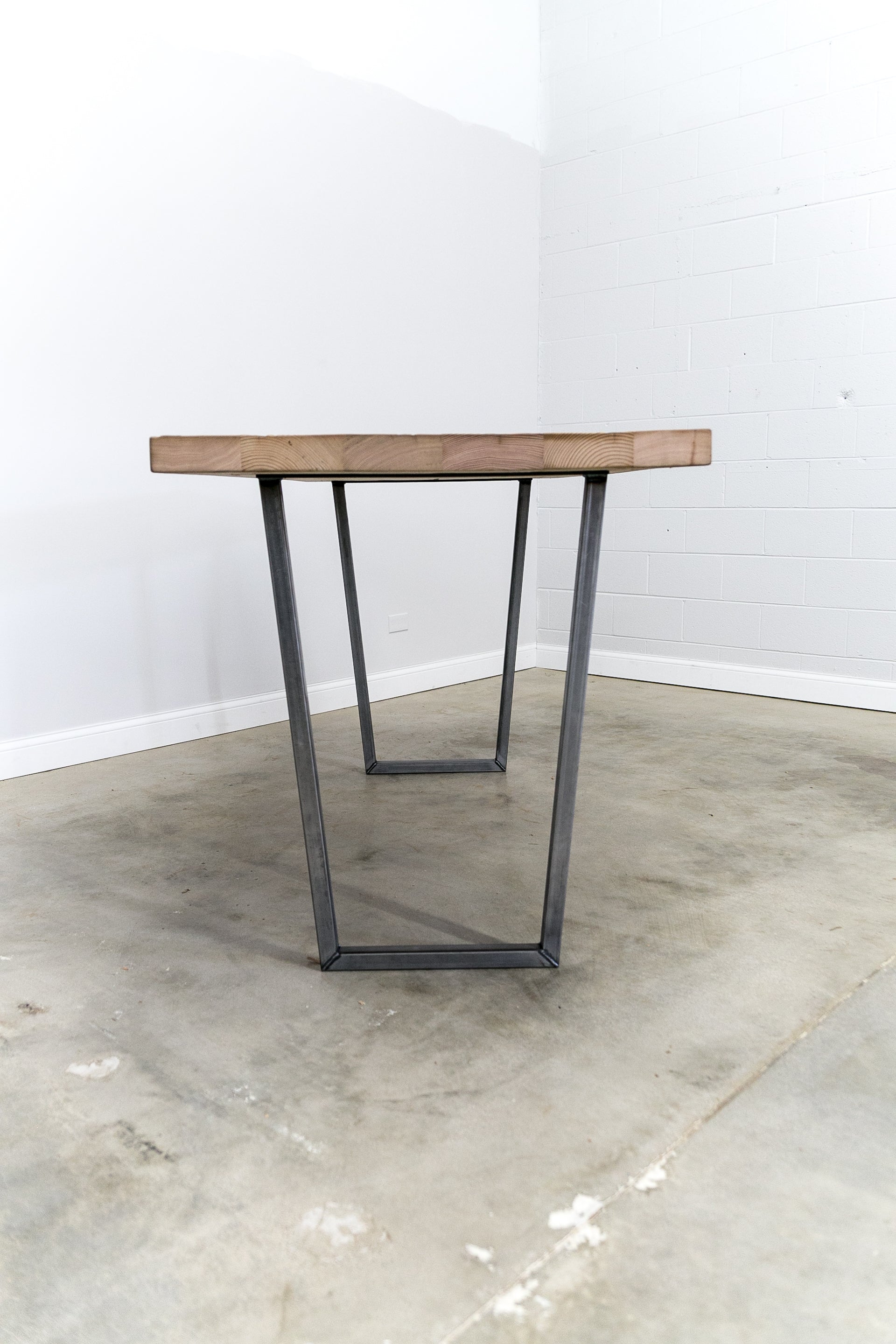 Modern Reclaimed Wood Table w/ Brooklyn Leg Base