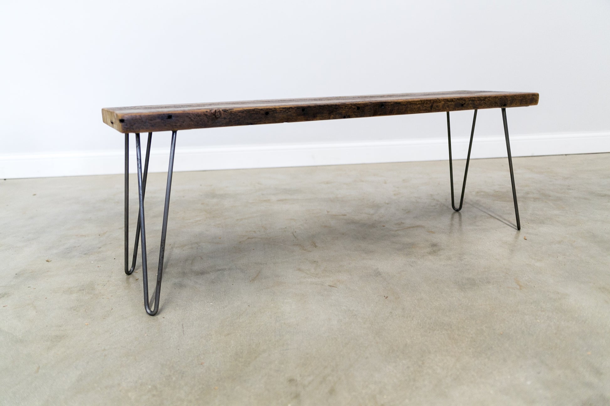 Bench with 2-Rod Hairpin Legs
