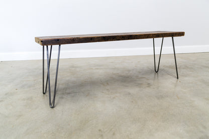 Bench with 2-Rod Hairpin Legs