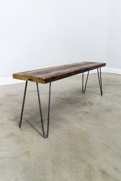 Bench with 2-Rod Hairpin Legs
