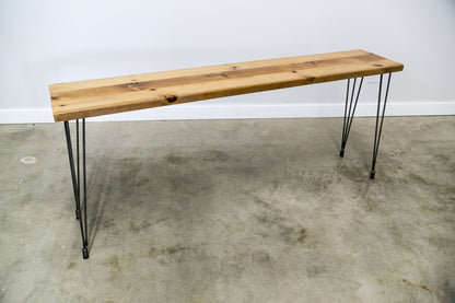 Console table with Leveling Hair Pin Legs