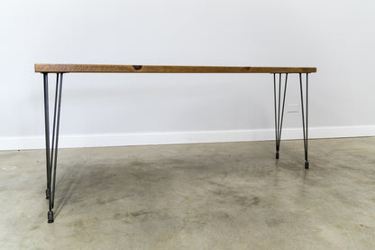Console table with Leveling Hair Pin Legs