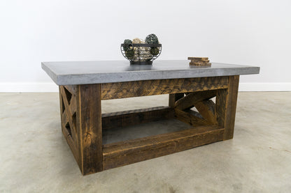 Coffee Table with Concrete Top