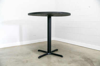 Reclaimed Wood Round Pedestal Table