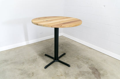 Reclaimed Wood Round Pedestal Table