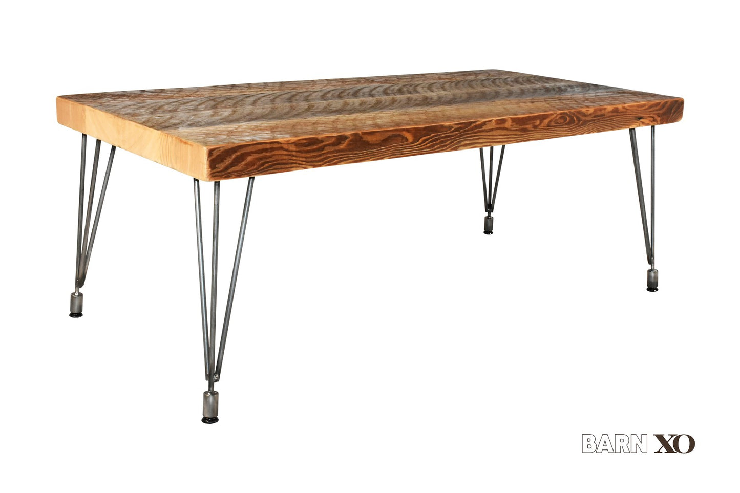Coffee Table with Adjustable Leveling Hair Pin Legs