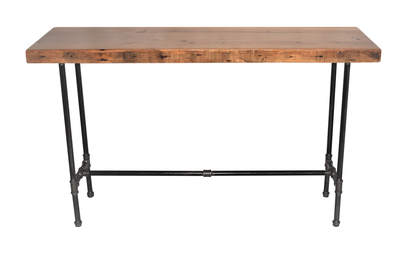 Industrial Console Table with Cross Bar