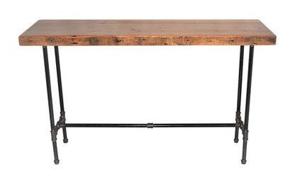 Industrial Console Table with Cross Bar