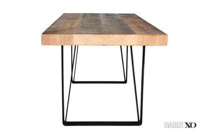 Coffee Table with 2 U-Shaped Leg Base