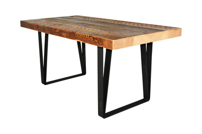 Coffee Table with 2 U-Shaped Leg Base