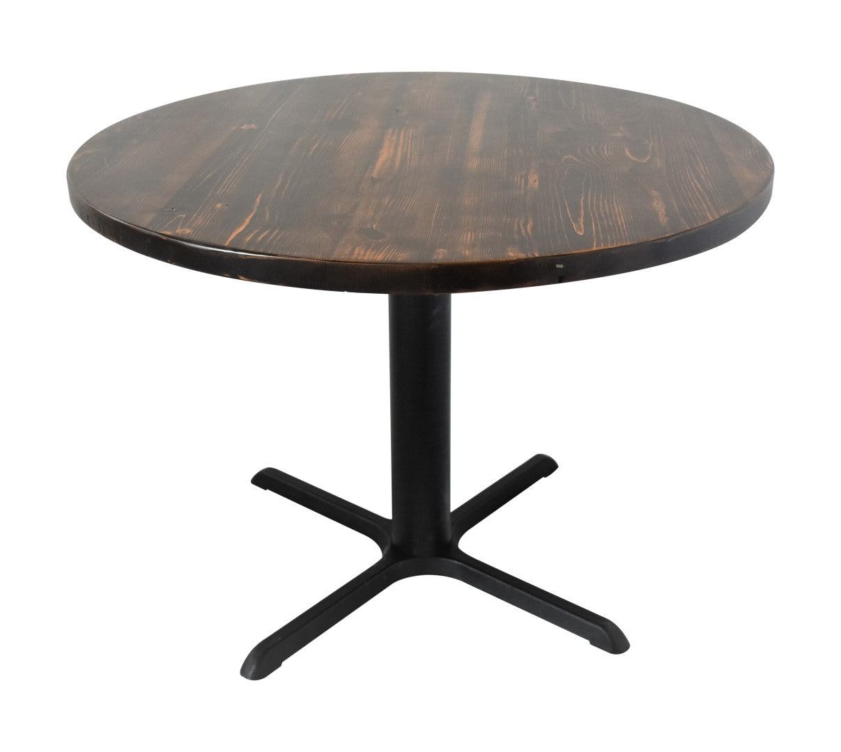 Reclaimed Wood Round Pedestal Table