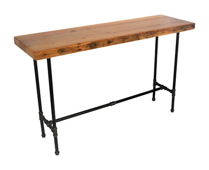 Industrial Console Table with Cross Bar