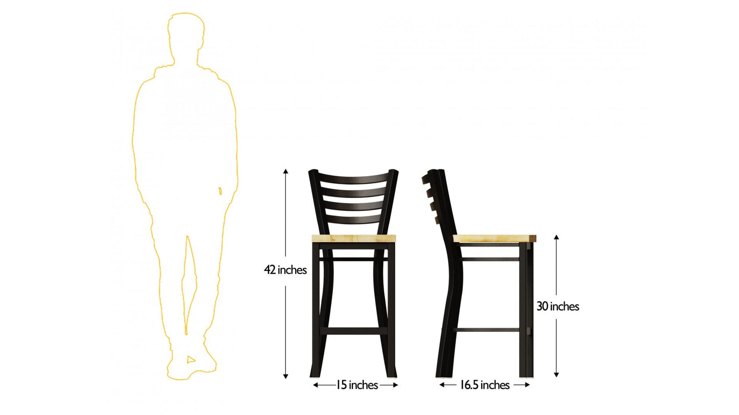 Bar Stool (30 Inch Ladder Back)
