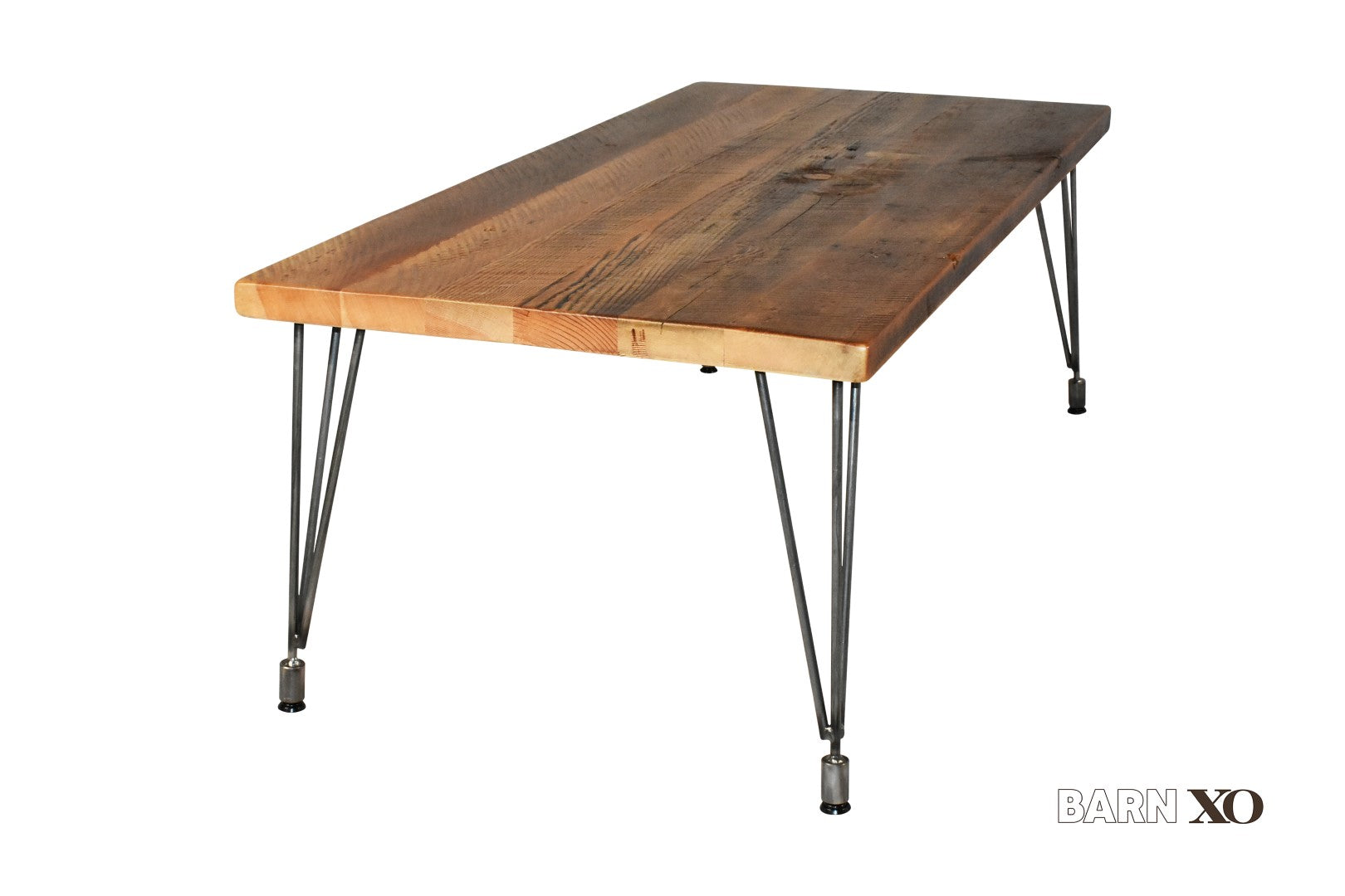 Coffee Table with Adjustable Leveling Hair Pin Legs