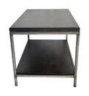 Urban Steel Coffee Table with Floating Shelf