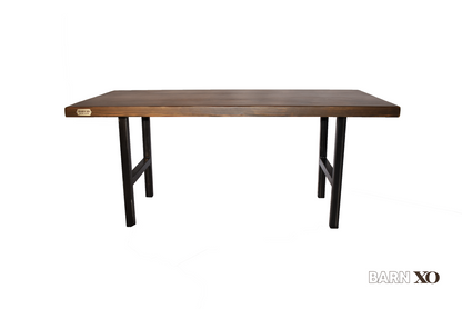 Reclaimed Wood Table with H-Leg Base