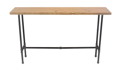Industrial Console Table with Cross Bar
