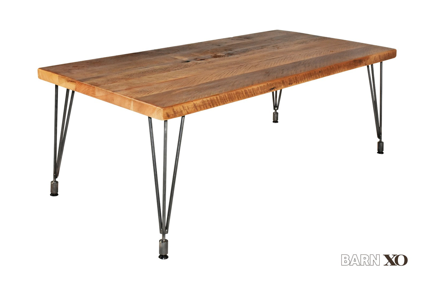 Coffee Table with Adjustable Leveling Hair Pin Legs