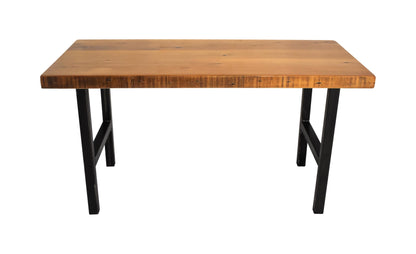 Reclaimed Wood Table with H-Leg Base