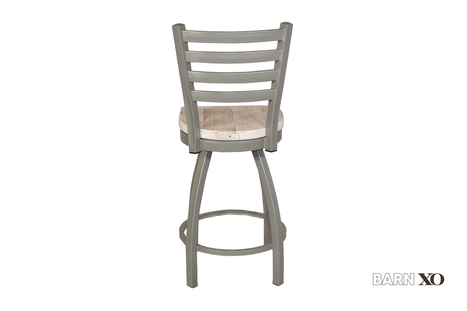30 Inch X Back Swivel Bar Stool (Matte Black)