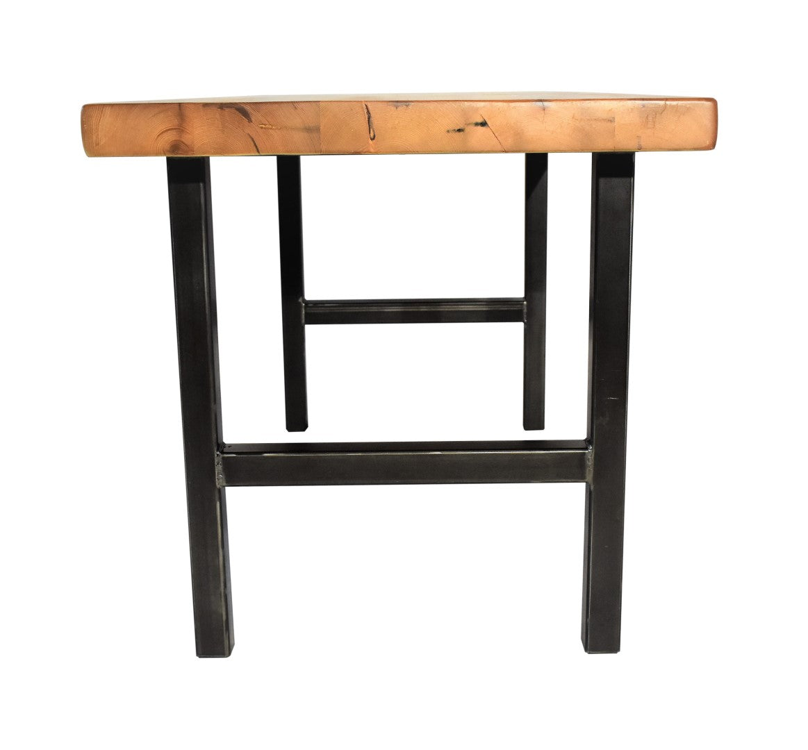 Reclaimed Wood Table with H-Leg Base