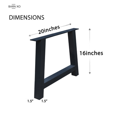 DIY - Custom Fabricated A-Frame Table Legs