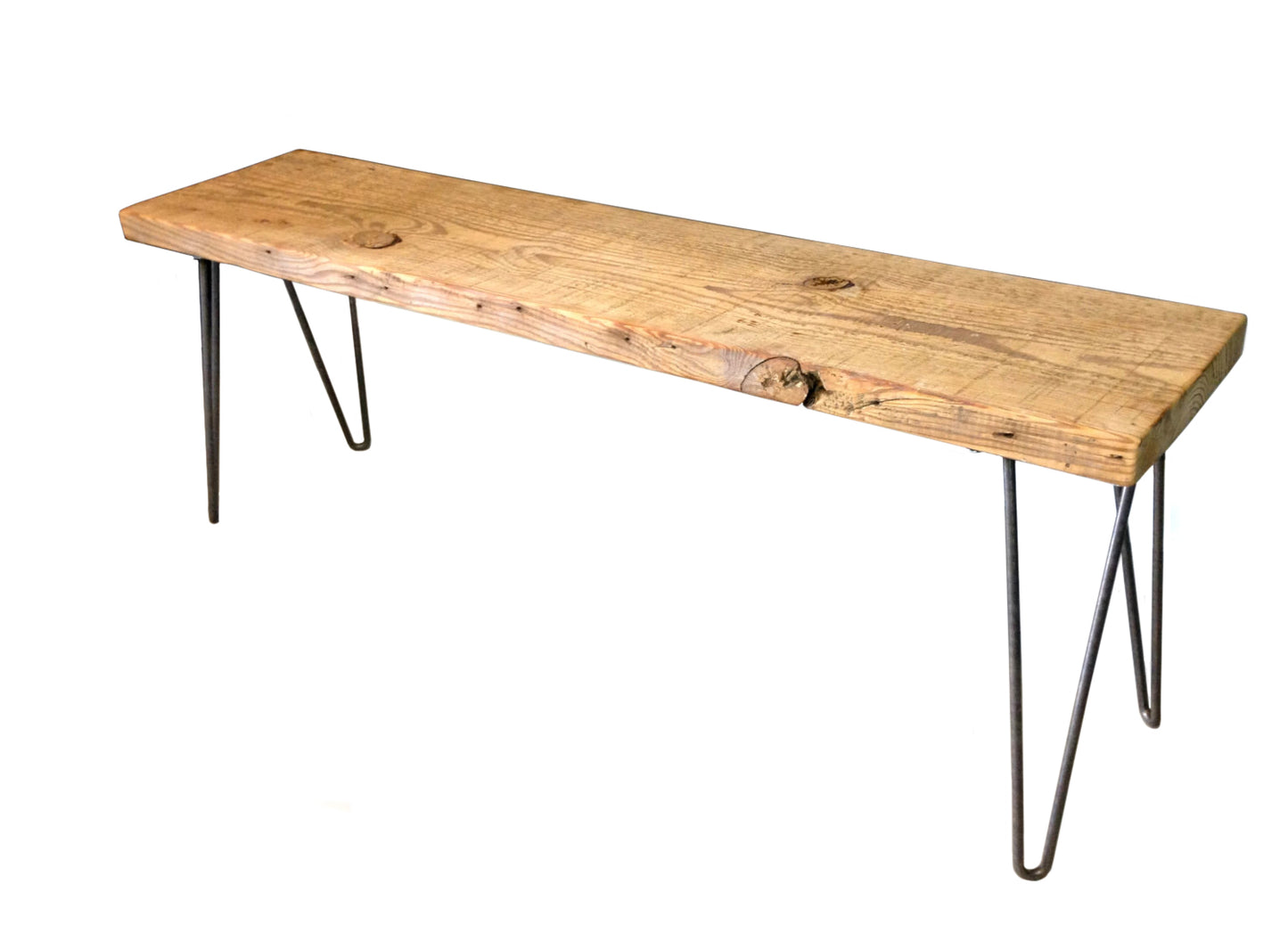 Bench with 2-Rod Hairpin Legs