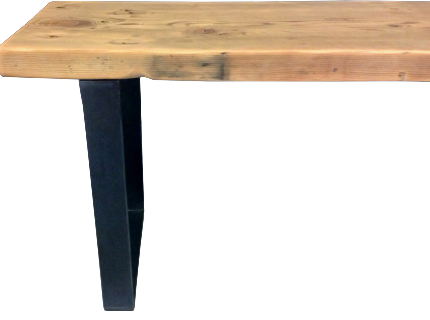 Bench with U-Shaped Leg Base