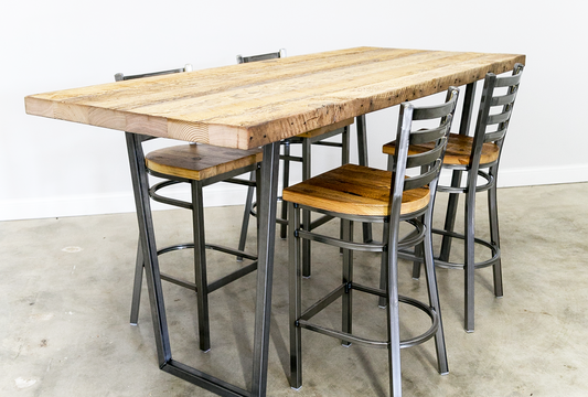 Modern Reclaimed Wood Table w/ Brooklyn Leg Base