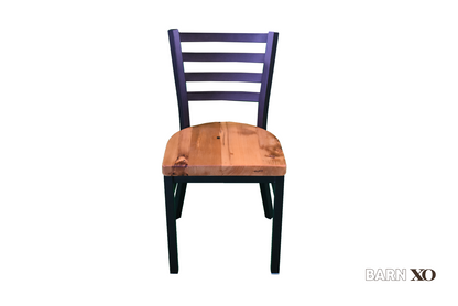 18 Inch Ladder Back Dining Chair (Matte Black)