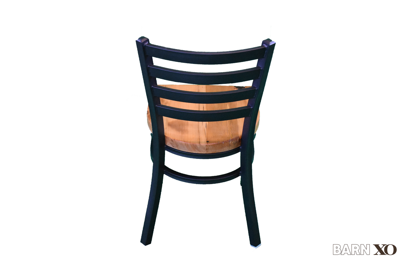 18 Inch Ladder Back Dining Chair (Matte Black)