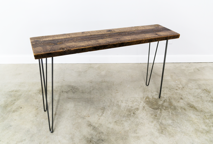 Mid-Century Console Table with Hairpin Legs
