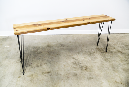 Mid-Century Console Table with Hairpin Legs