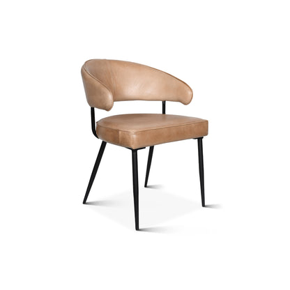Essex 23" Dover Armchair - Antique Ivory Leather