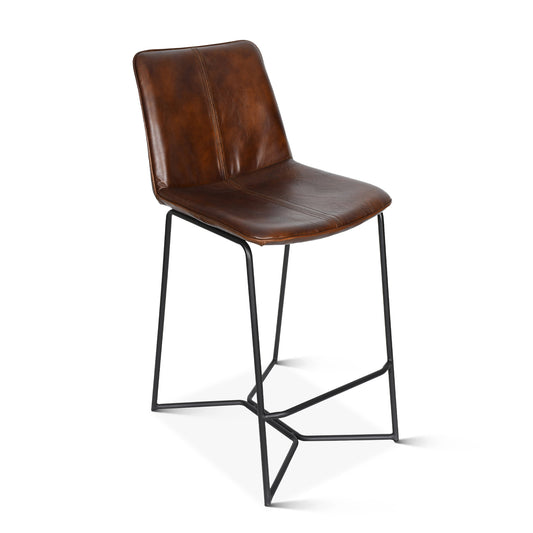 Essex 18" Morgan Counter Chair - Hand Washed Chestnut Brown