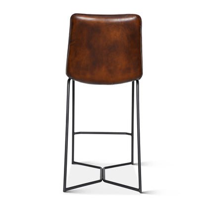 Essex 18" Morgan Counter Chair - Hand Washed Chestnut Brown