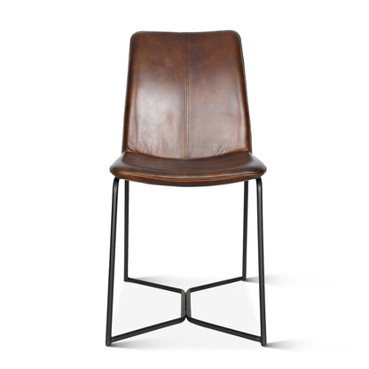 Essex 18" Morgan Dining Chair - Hand Washed Chestnut Brown