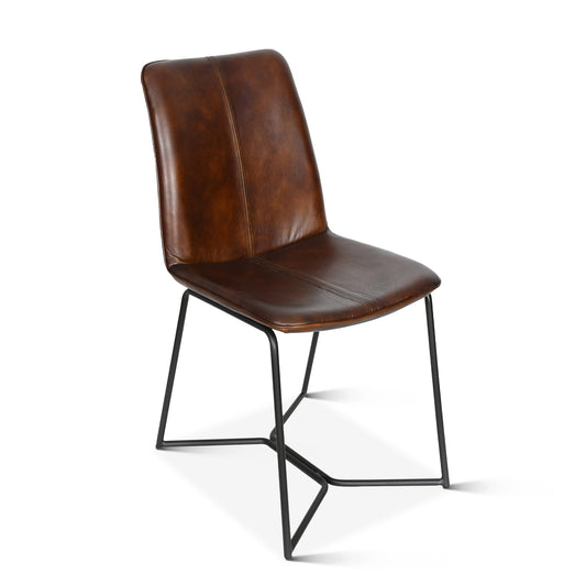 Essex 18" Morgan Dining Chair - Hand Washed Chestnut Brown