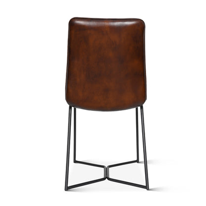 Essex 18" Morgan Dining Chair - Hand Washed Chestnut Brown