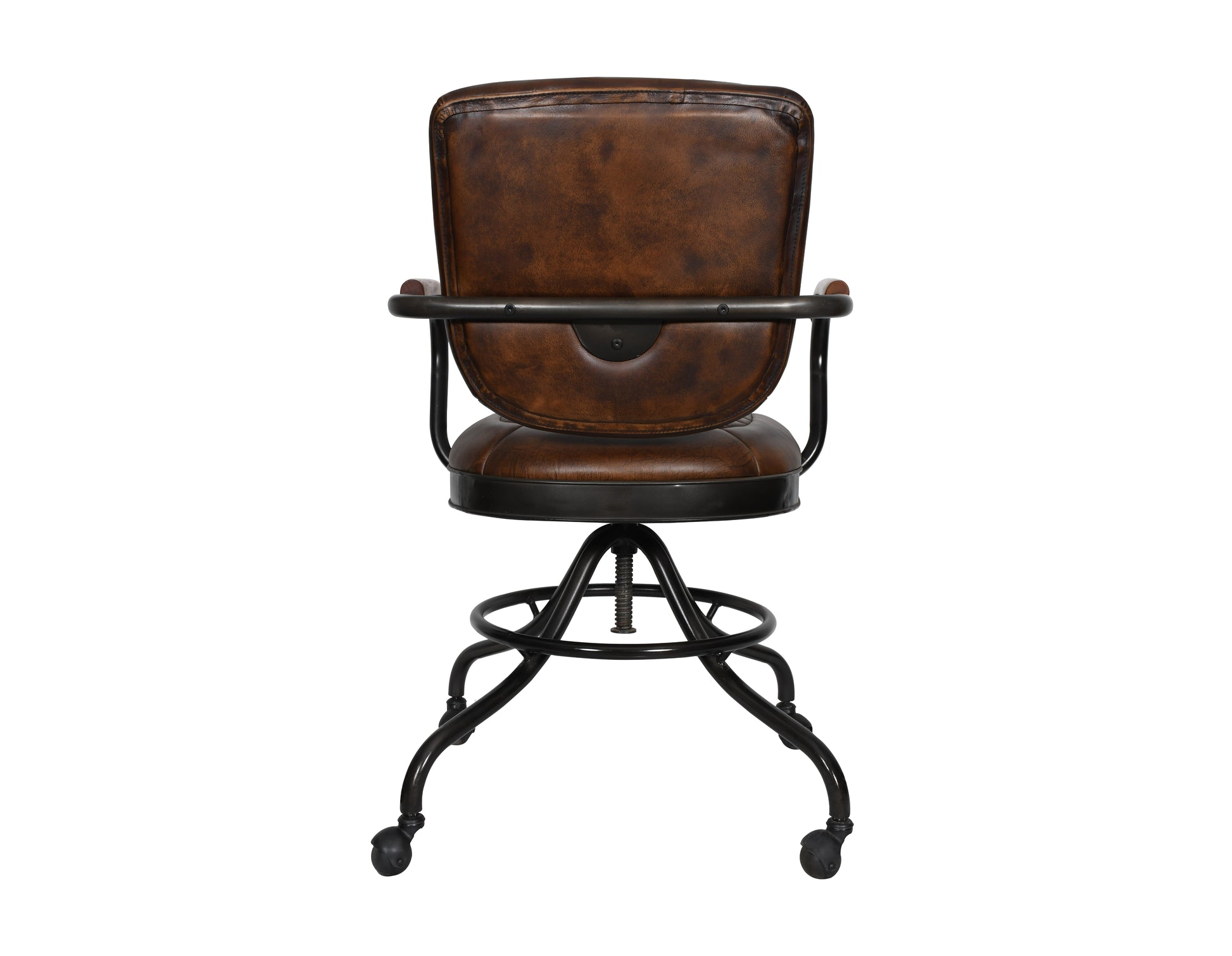 Essex 24" Oden Desk Chair Antique Whiskey - Top Grain Leather