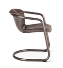 Portofino 22" Antique Ebony Top Grain Leather Dining Chair